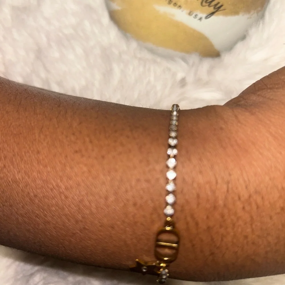 Christian Dior Star Charm Tennis Bracelet